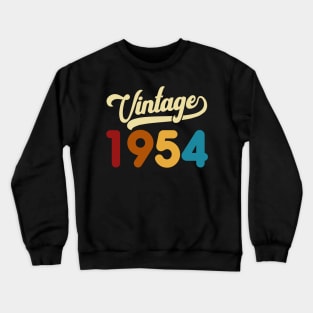 1954 Vintage Gift 66th Birthday Retro Style Crewneck Sweatshirt